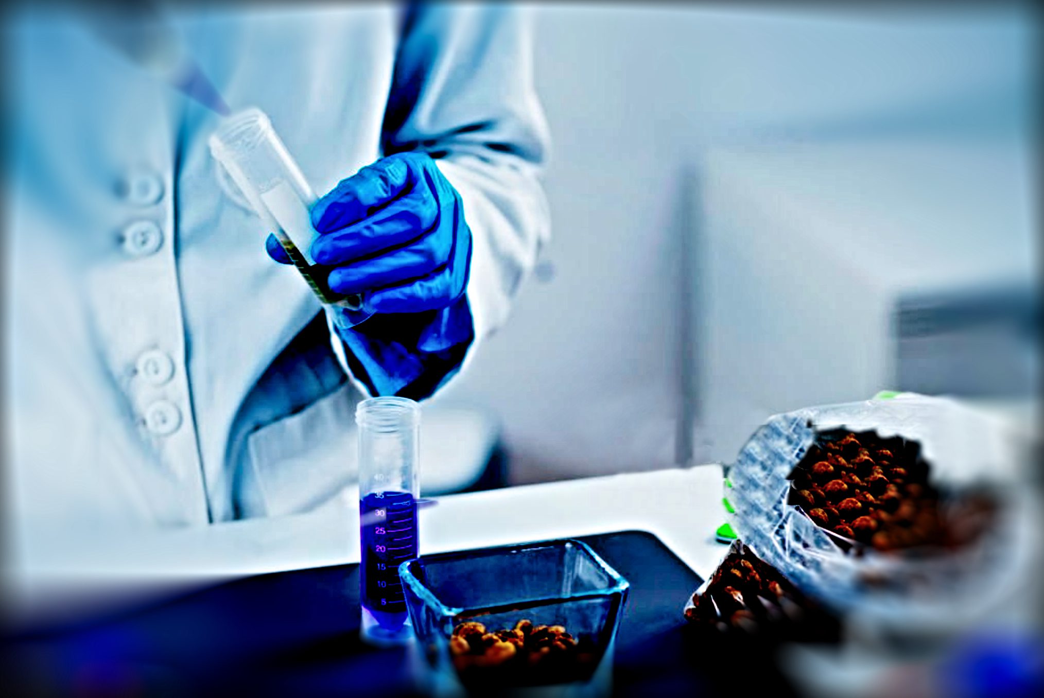 Εργαστηριακές αναλύσεις δειγμάτων στα πλαίσια εξασφάλισης της ποιότητας των προϊόντων μιας επιχείρησης τροφίμων.